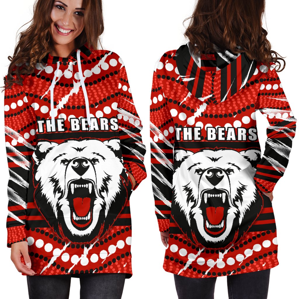 Bears Women Hoodie Dress North Sydney Only - Vibe Hoodie Shop