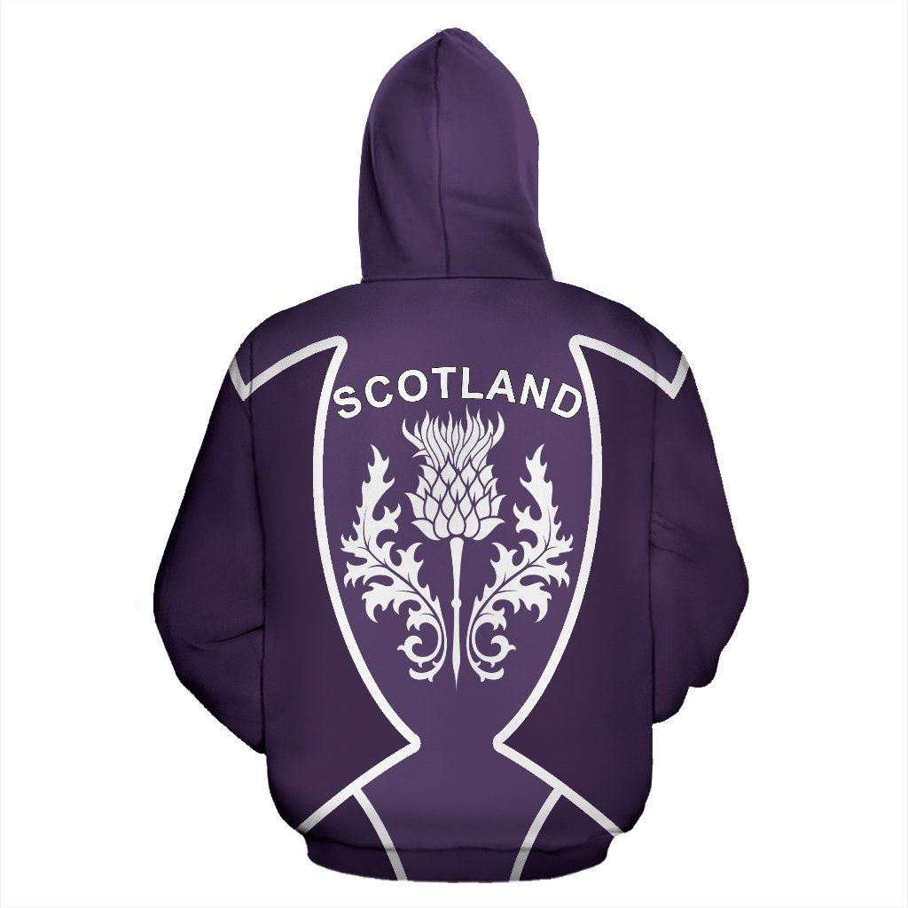 Scotland Hoodie Thistle Purple Sport Style - Vibe Hoodie Shop