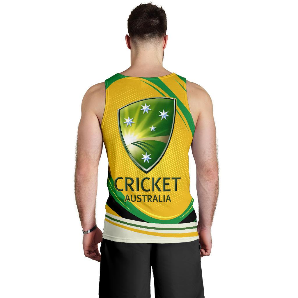 Men Tank Top - Cricket Mens Tank Aussie Forever - Vibe Hoodie Shop