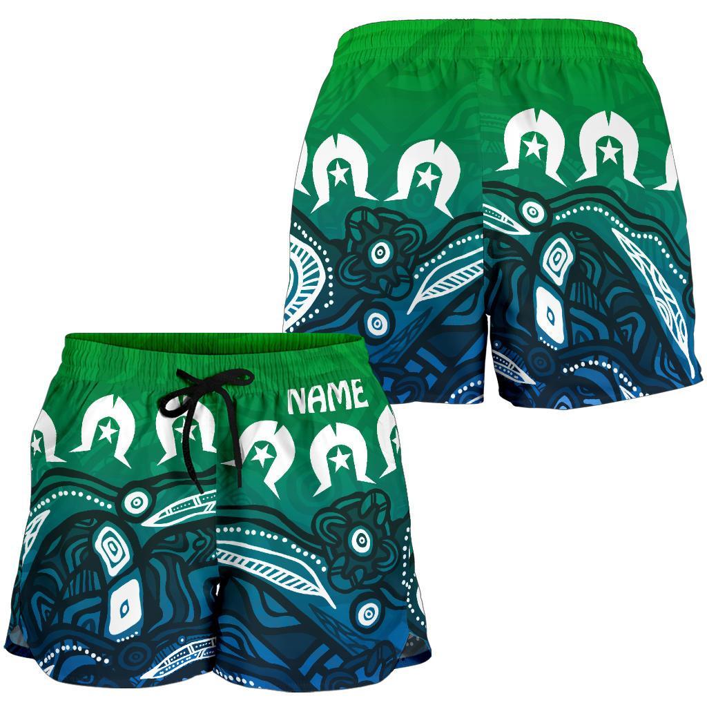 custom-torres-strait-islands-womens-shorts-blue