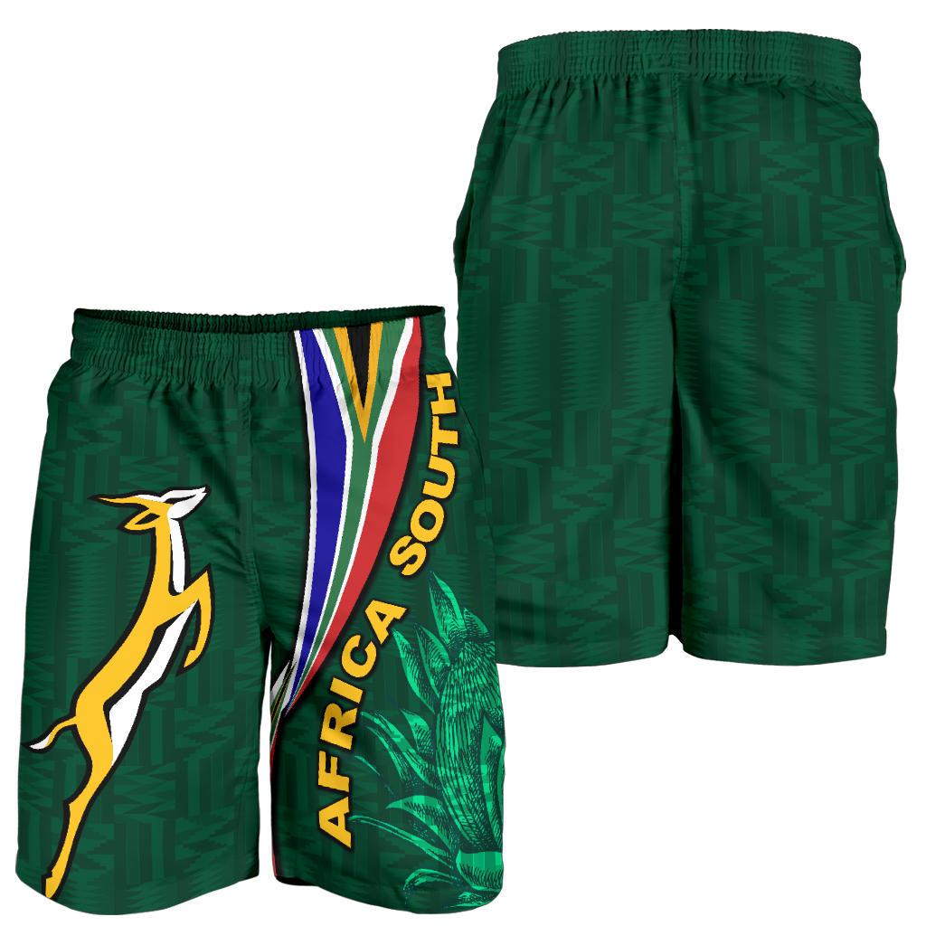 South Africa Men Shorts Springboks Rugby Be Unique - Green - Vibe Hoodie Shop