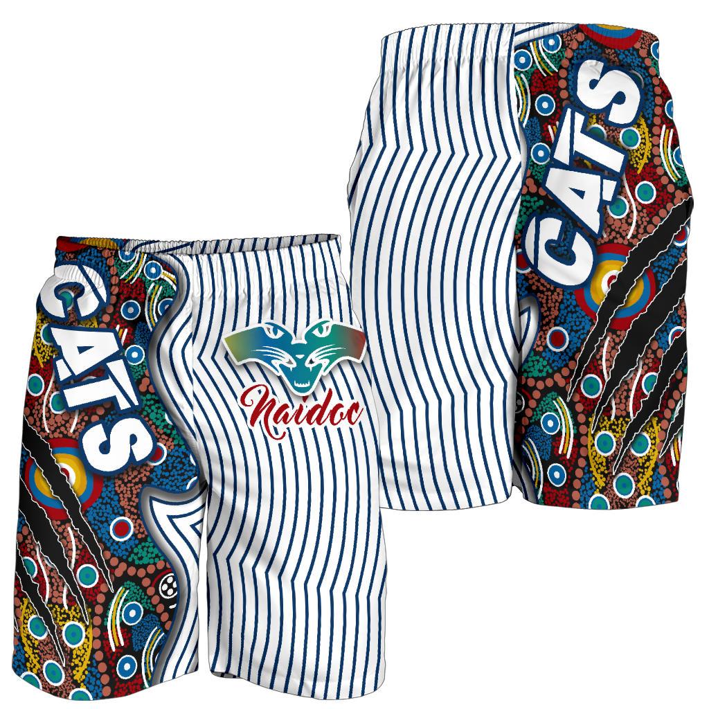 Geelong NAIDOC Week All Over Print Men's Shorts Cats Indigenous Version Special - Vibe Hoodie Shop