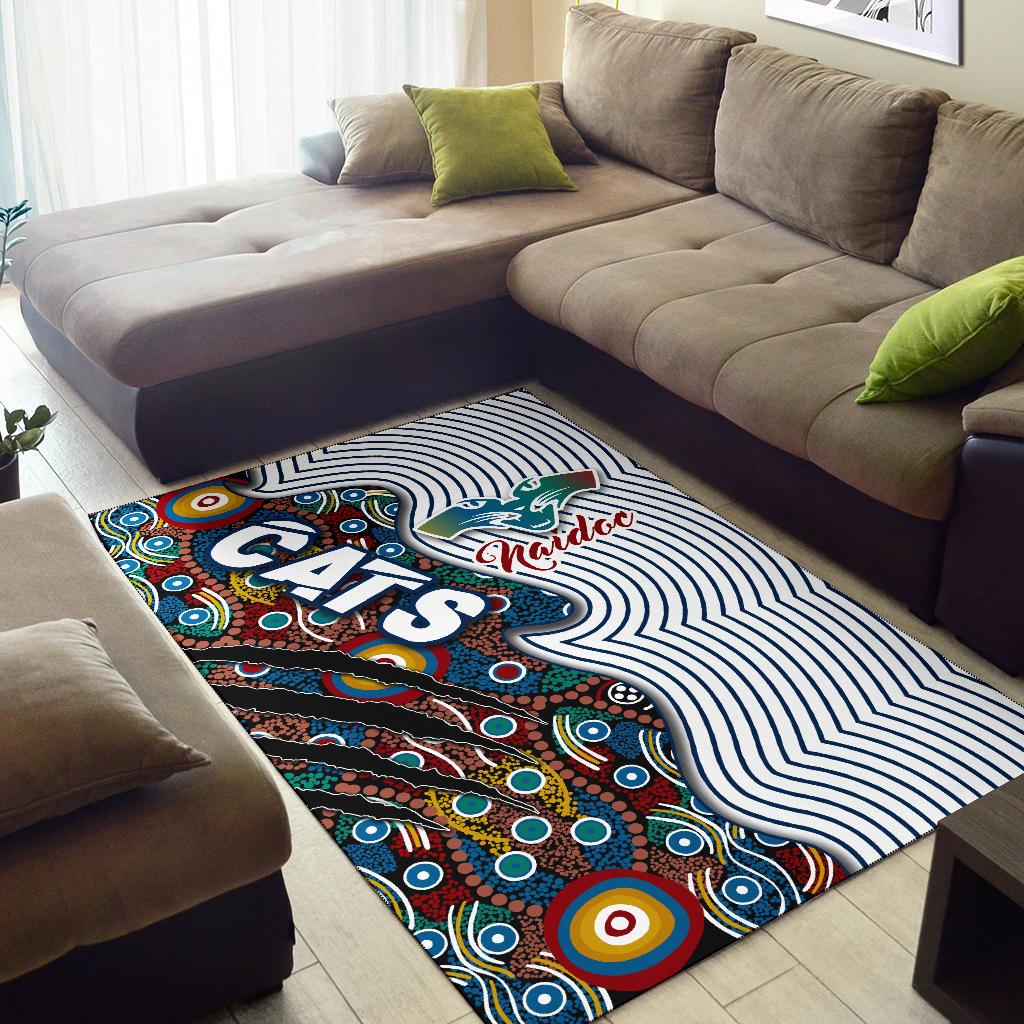 (Custom Personalised) Geelong NAIDOC Week Area Rug Cats Indigenous Version Special - Vibe Hoodie Shop