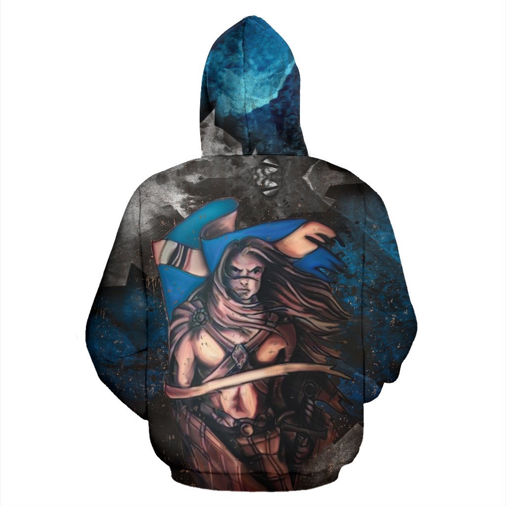 Scotland Zip - Up Hoodie - Kilt Warrior Zip - Up Hoodie - Vibe Hoodie Shop