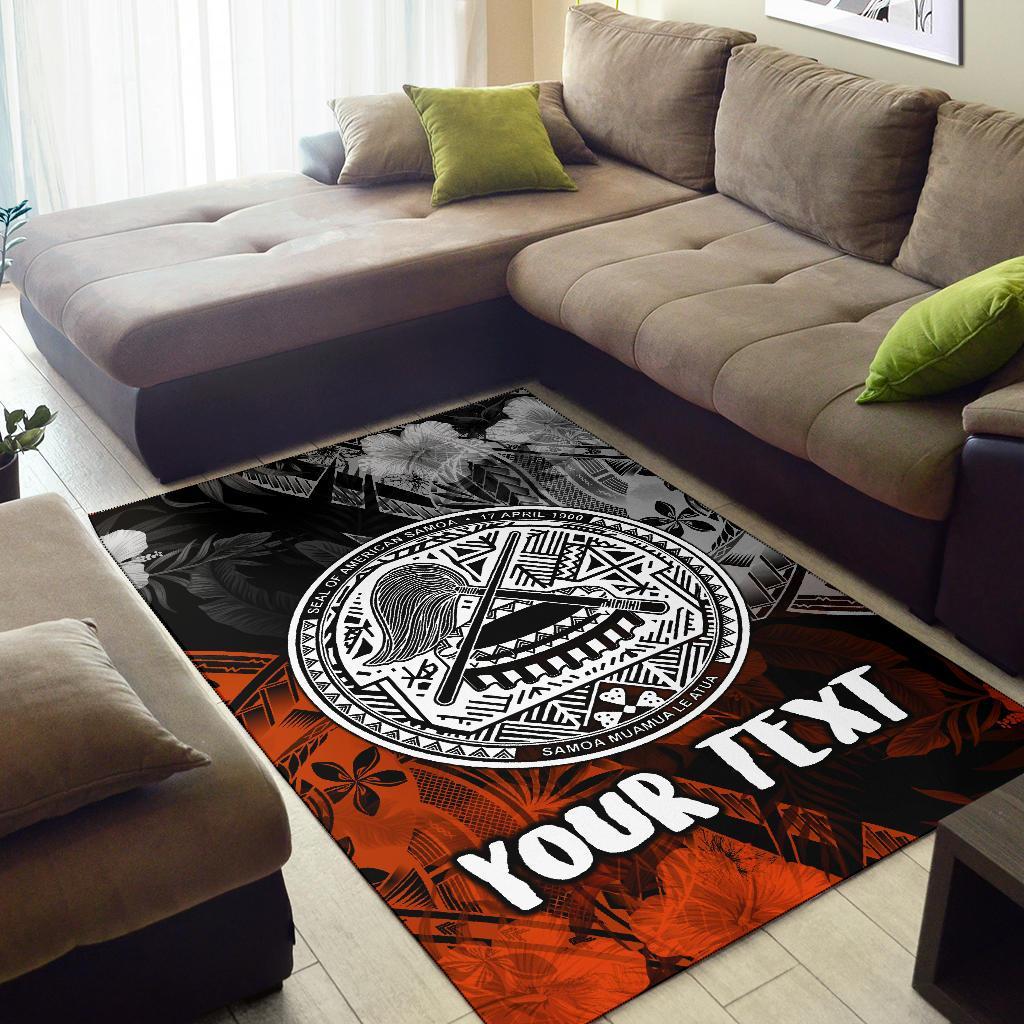 American Samoa Personalised Area Rug - Vintage Polynesian Style - Vibe Hoodie Shop