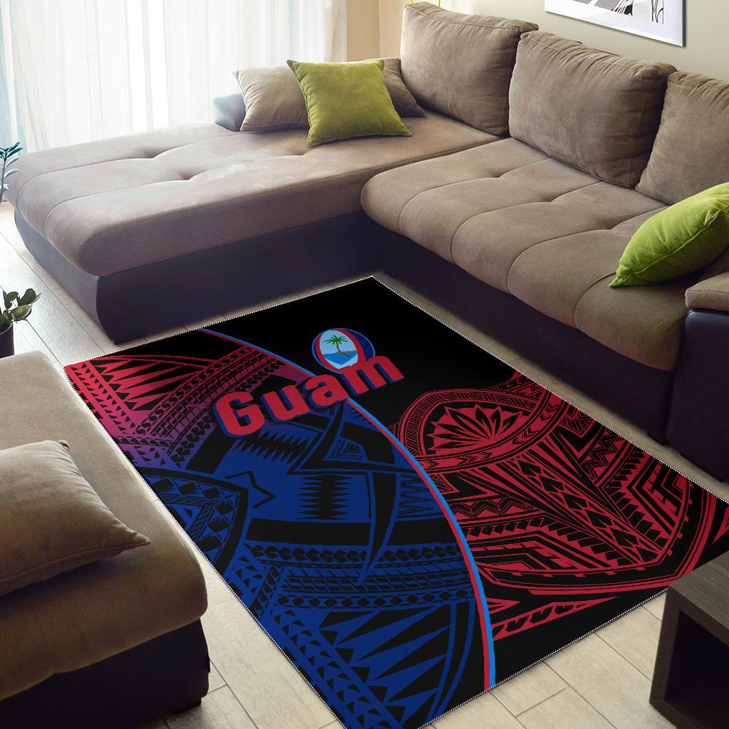 Guam Rugby Area Rug Impressive Version - Vibe Hoodie Shop