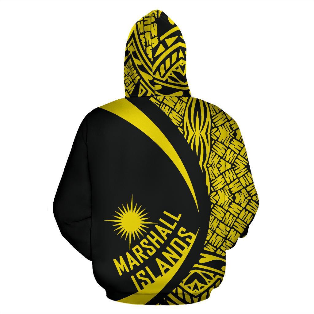 Marshall Islands Turtle Polynesian Zip Up Hoodie - Circle Style 02 - Vibe Hoodie Shop