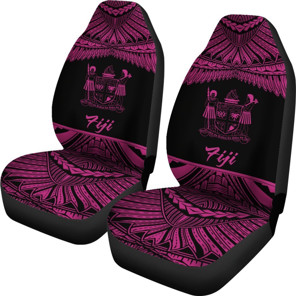 Fiji Polynesian Car Seat Covers - Pride Pink Version - Vibe Hoodie Shop