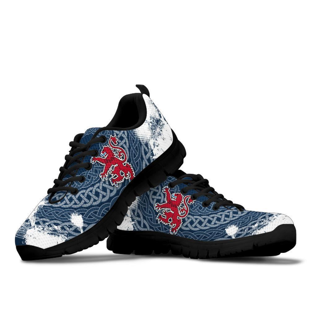 Scotland Sneakers - Scottish Celtic Cross - Vibe Hoodie Shop