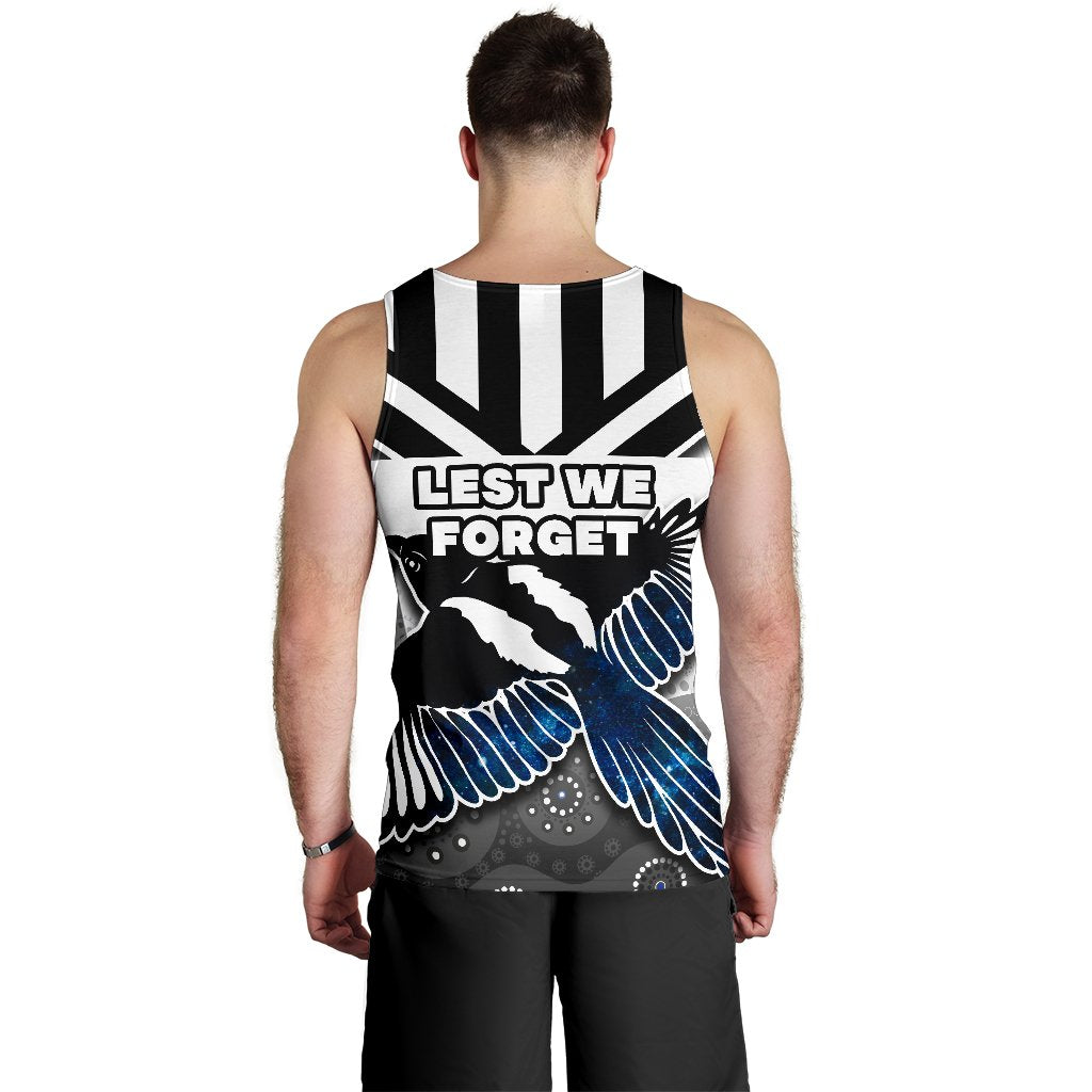 Magpies Men's Tank Top Collingwood ANZAC Day Special Version - Vibe Hoodie Shop