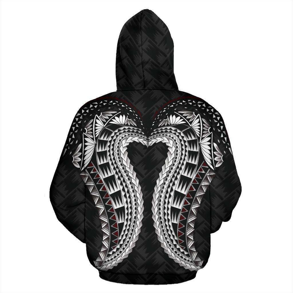 American Samoa Hoodie, American Samoa Tattoo Polynesian Wings Style - Vibe Hoodie Shop