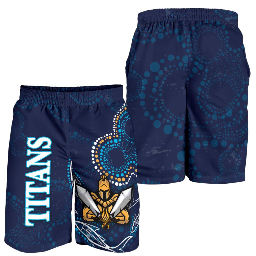 Gold Coast Men Shorts Titans Gladiator Indigenous - Vibe Hoodie Shop