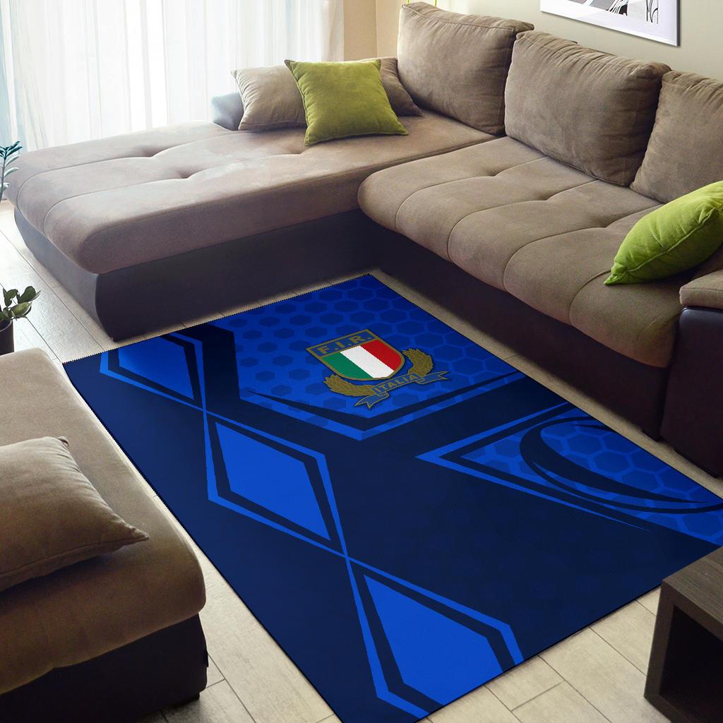 Italy Rugby Area Rug Gli Azzurri Vibes - Vibe Hoodie Shop