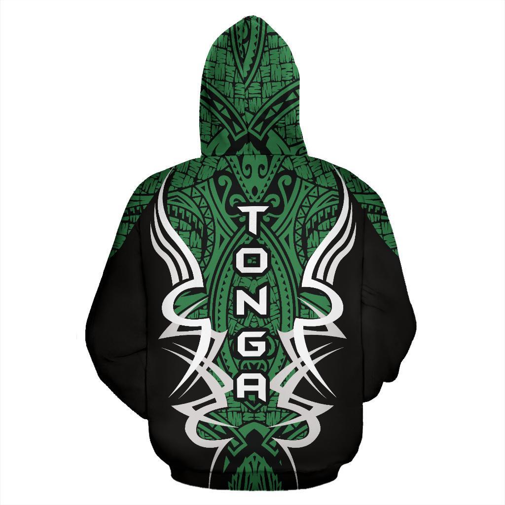 Hoodie Tonga Turtle Polynesian Green - Armor Style - Vibe Hoodie Shop