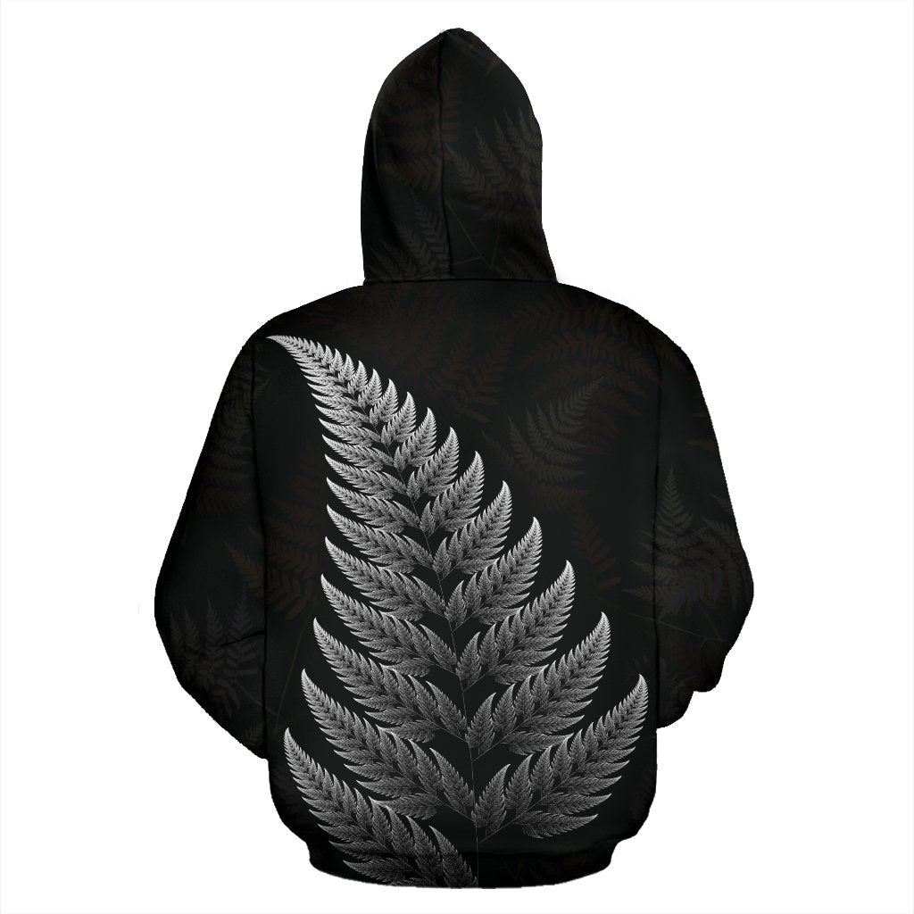 New Zealand Hoodie Silver Fern Rugby Haka Face - Vibe Hoodie Shop