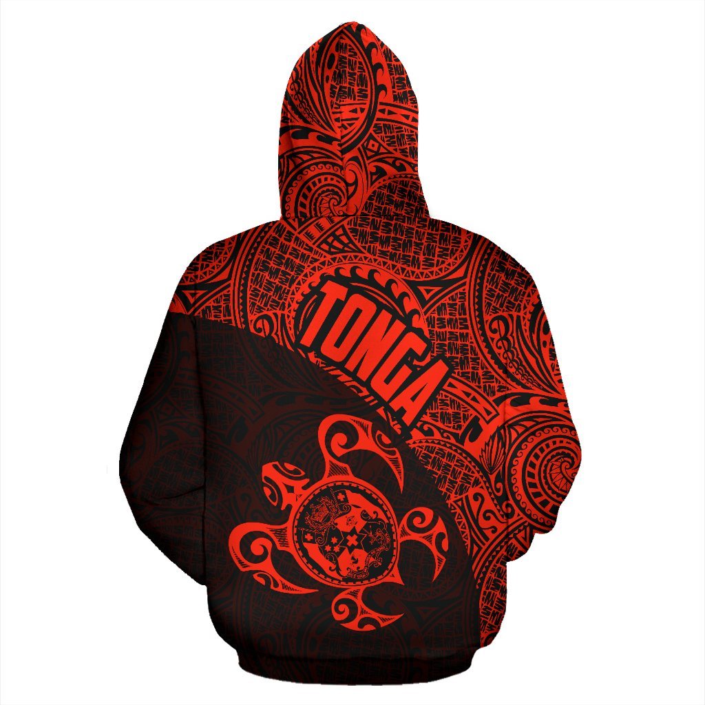 Hoodie Tonga Coat Of Arms Turtle Polynesian Pattern 01 - Vibe Hoodie Shop