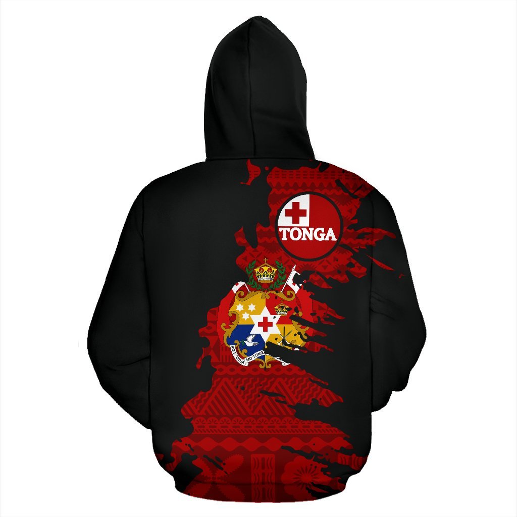 Tonga Tapa All Over Hoodie Painting - Vibe Hoodie Shop