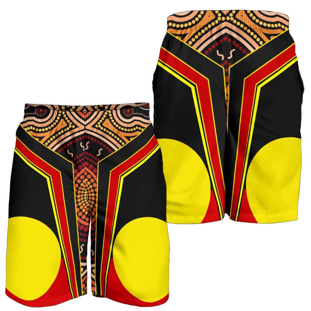 Men's Shorts - Aboriginal With Dot Painting Art - Vibe Hoodie Shop