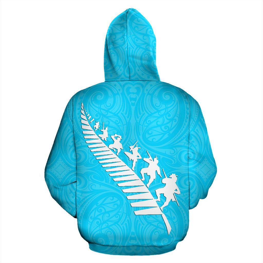 New Zealand Rugby Is In My Blood Zip Hoodie Blue - Vibe Hoodie Shop