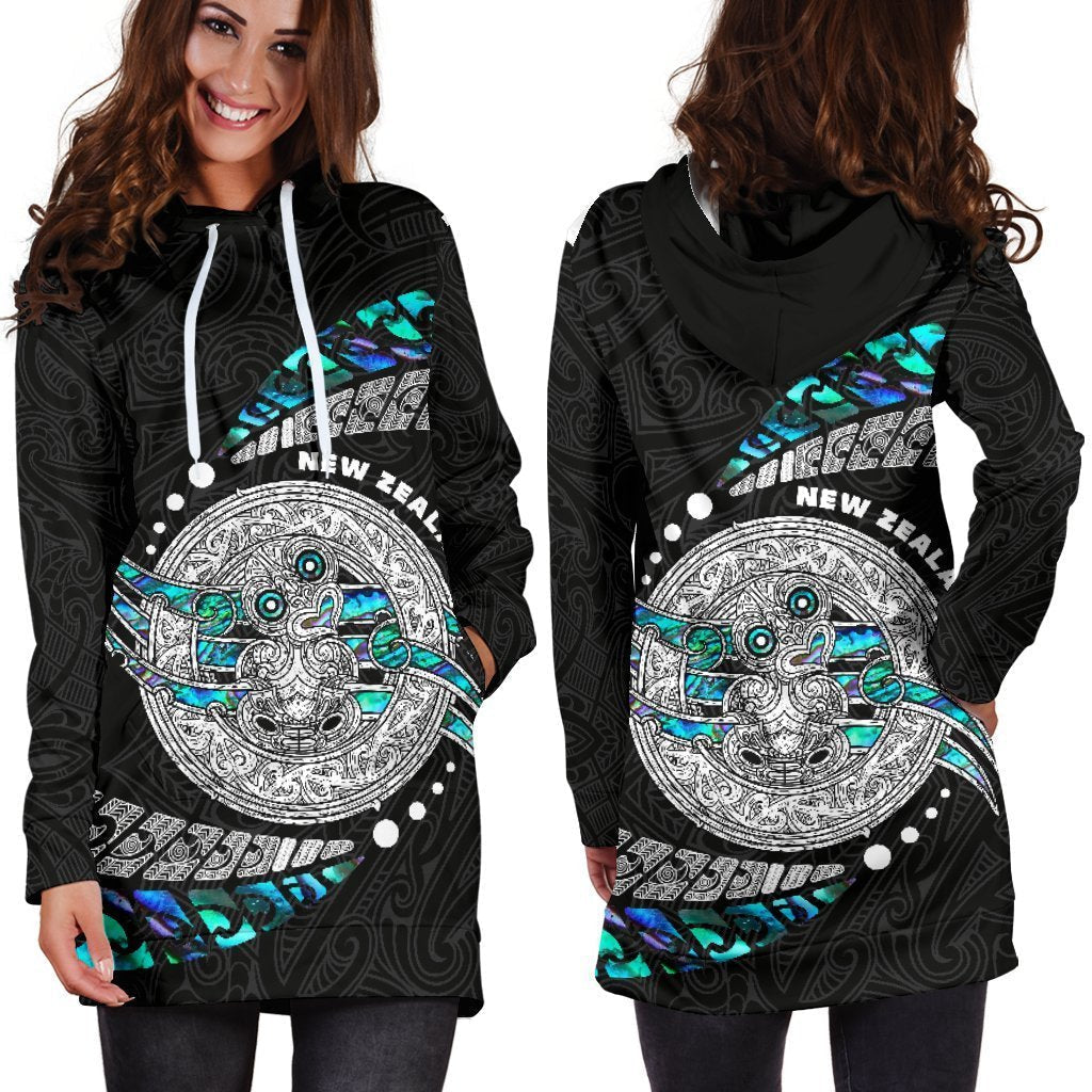 Maori New Zealand Women's Hoodie Dress Hei Tiki Sport Style - Vibe Hoodie Shop