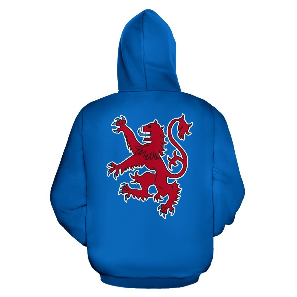 Scotland Coat Of Arms Zip - Up Hoodie - Warrior Style - Vibe Hoodie Shop