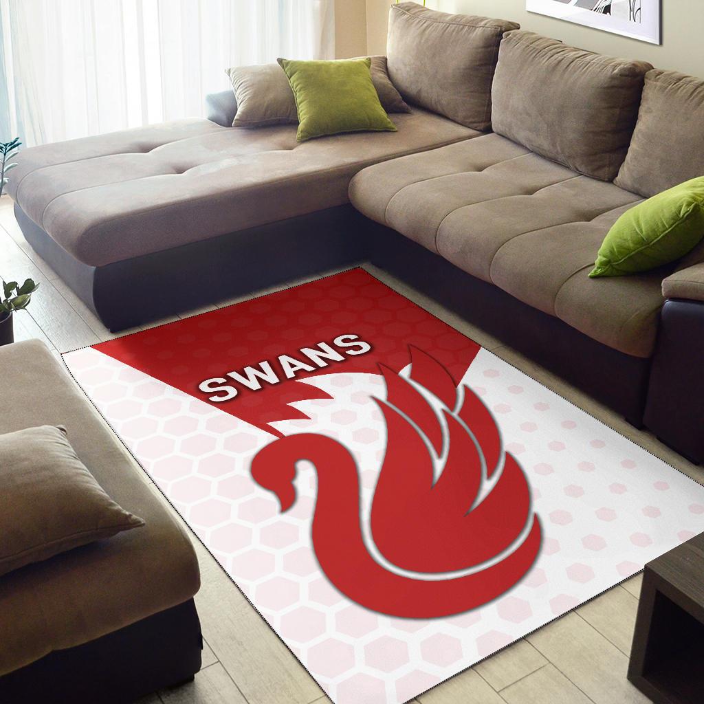 Sydney Area Rug Swans - Vibe Hoodie Shop