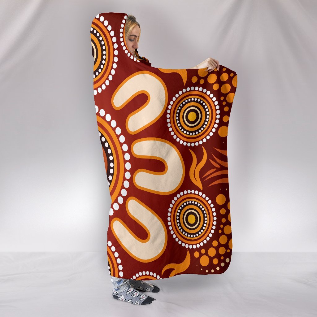aboriginal-hooded-blanket-circle-flowers-patterns-ver02