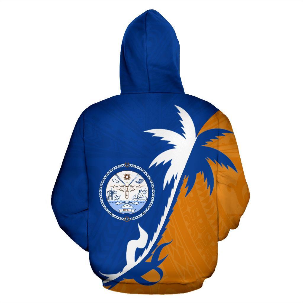 Marshall Islands Coconut Tree Zip Up Hoodie - Vibe Hoodie Shop