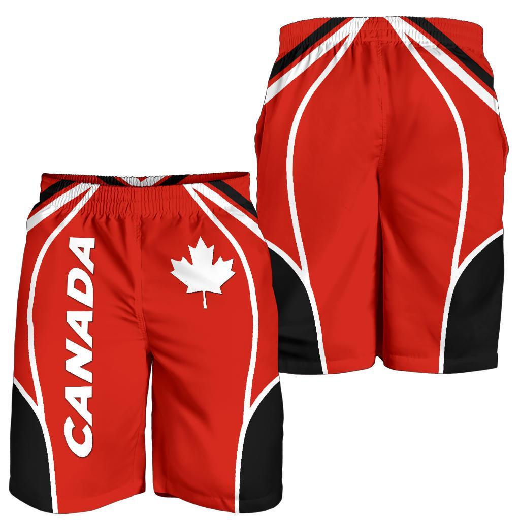 Canada Men's Shorts - Canadian Maple Leaf Sport Style - Vibe Hoodie Shop