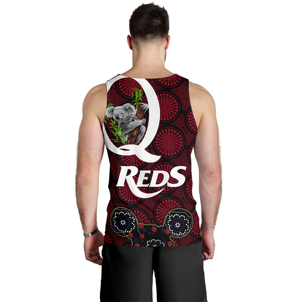 Australia Men's Tank Top Queensland Reds Lest We Forget - Koala - Vibe Hoodie Shop