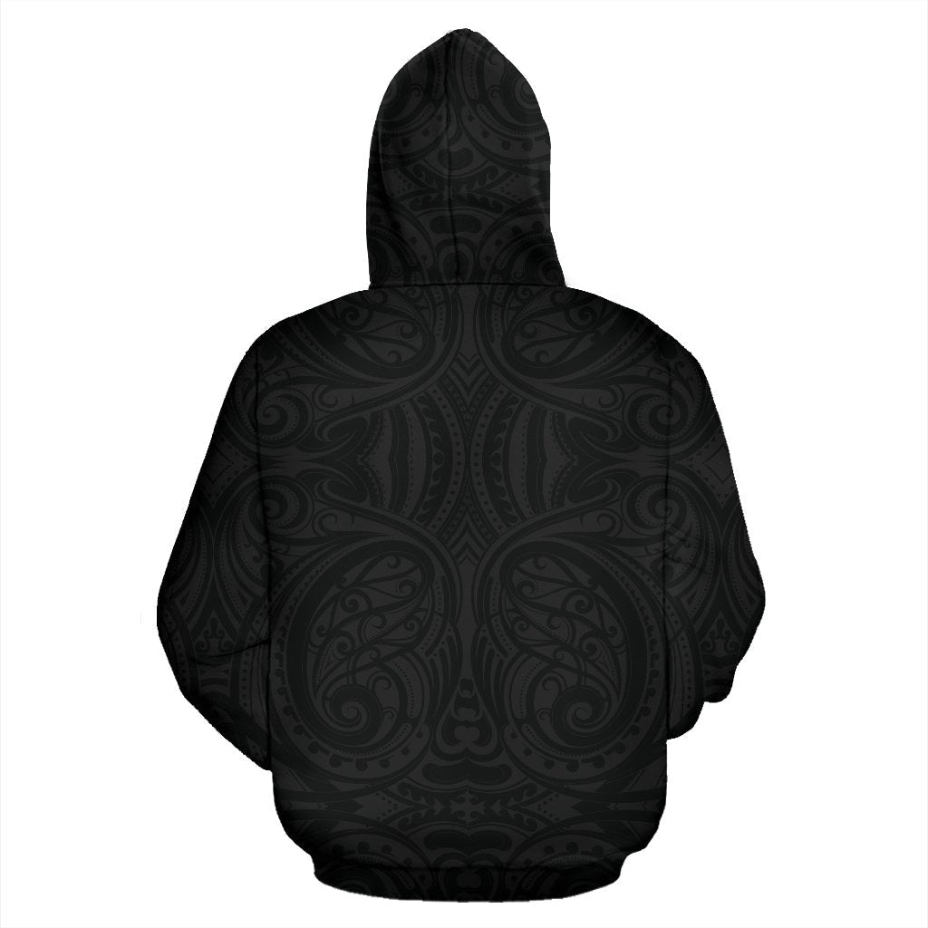 Maori New Zealand Flag Design Zip Up Hoodie - Vibe Hoodie Shop