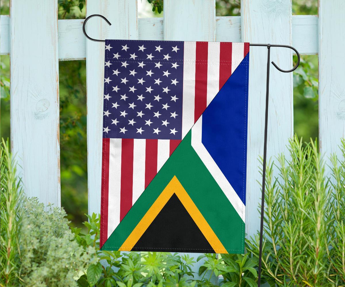 US Flag with South Africa Flag - Vibe Hoodie Shop