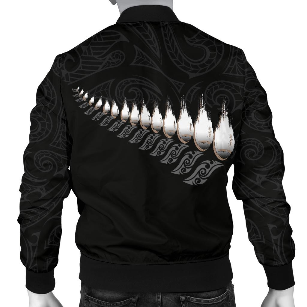 New Zealand Bomber Jacket Rugby Silver Fern (Men) - Vibe Hoodie Shop