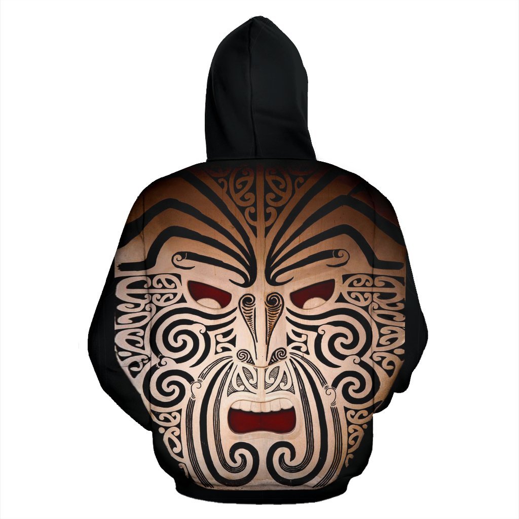 New Zealand The Maori Moko Warface Full Hoodie - Vibe Hoodie Shop