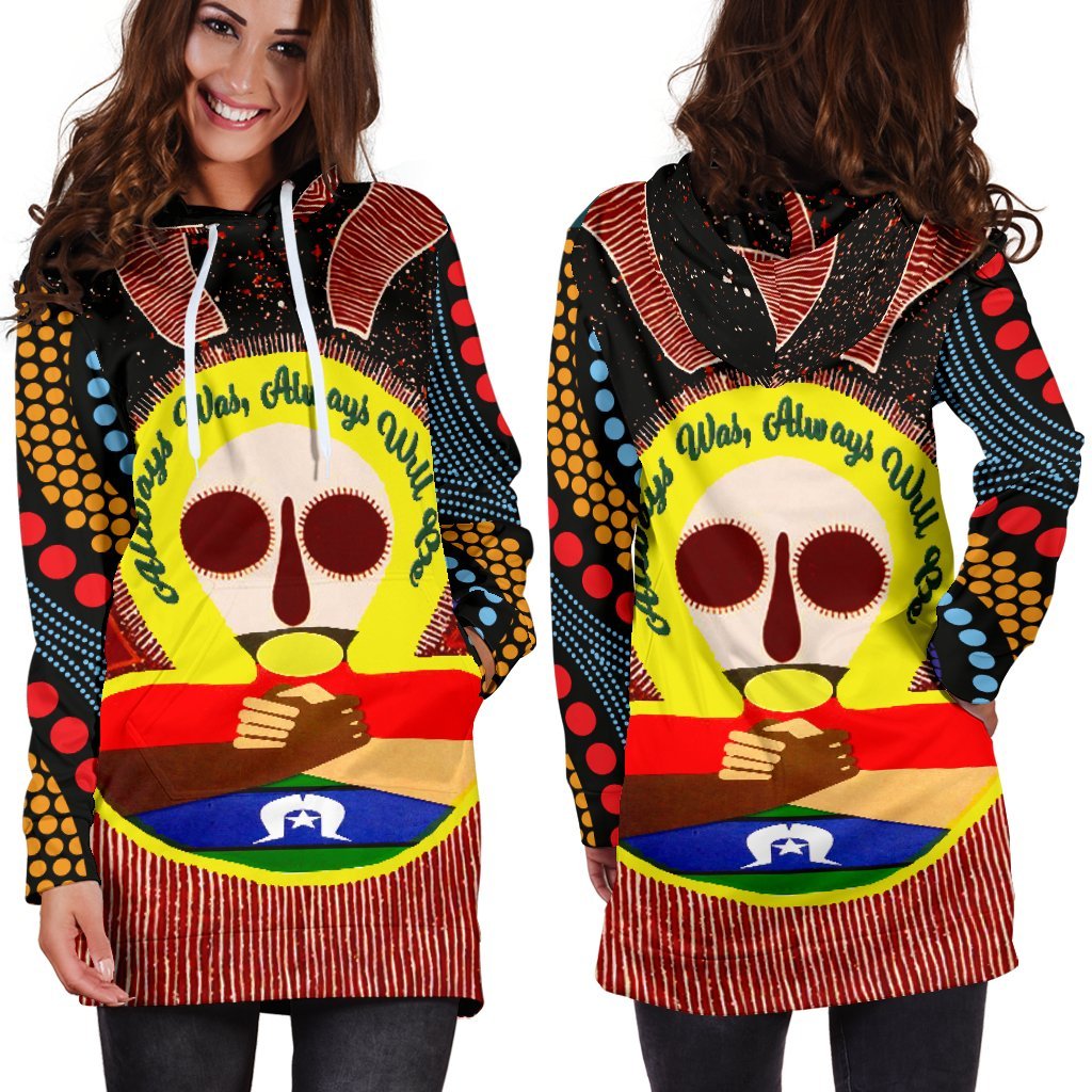 Aboriginal and Torres Strait Islanders Women's Hoodie Dress - NAIDOC Style - Vibe Hoodie Shop