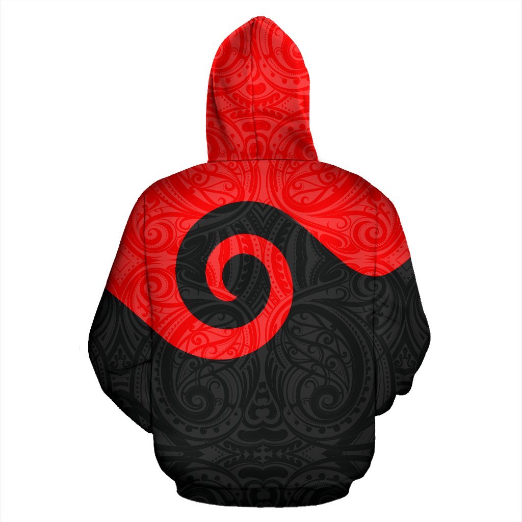 New Zealand Maori Koru All Over Print Hoodie - Vibe Hoodie Shop