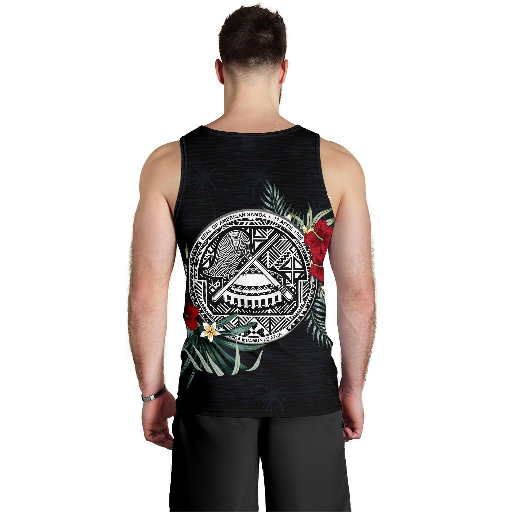 American Samoa Hibiscus Men's Tank Top - Vibe Hoodie Shop