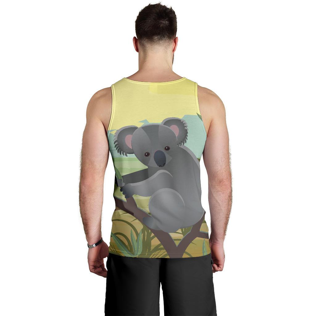 Men Tank Top - Koala Mens Tank Tree - Vibe Hoodie Shop