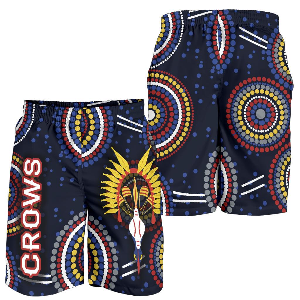 Adelaide Men Shorts Original Indigenous Crows - Vibe Hoodie Shop