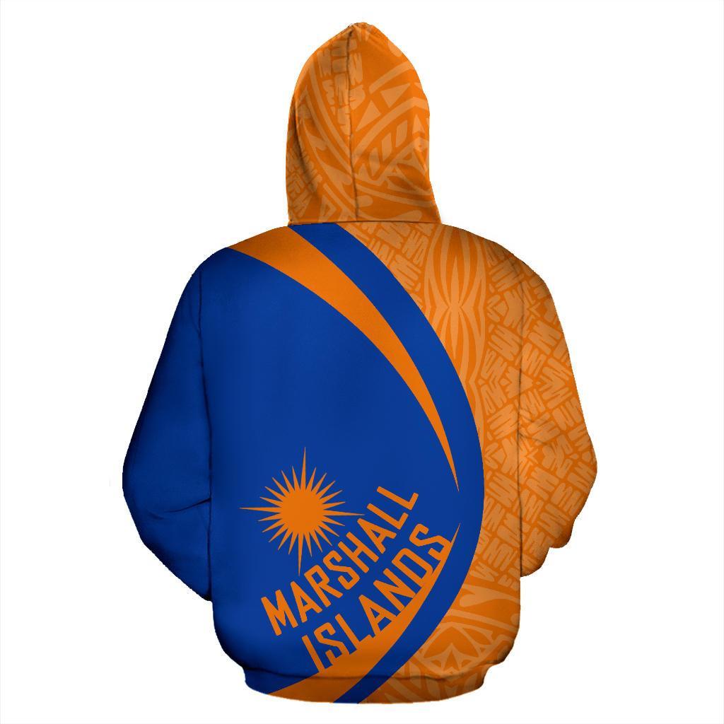 Marshall Islands Turtle Polynesian Zip Up Hoodie - Circle Style 03 - Vibe Hoodie Shop