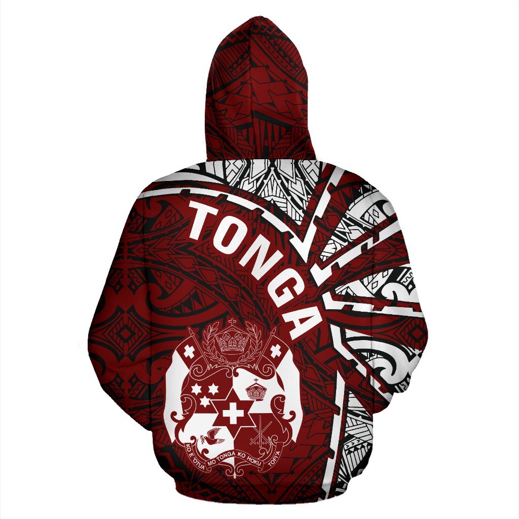 Zip Up Hoodie Tonga Polynesia - Tornado Style - Vibe Hoodie Shop