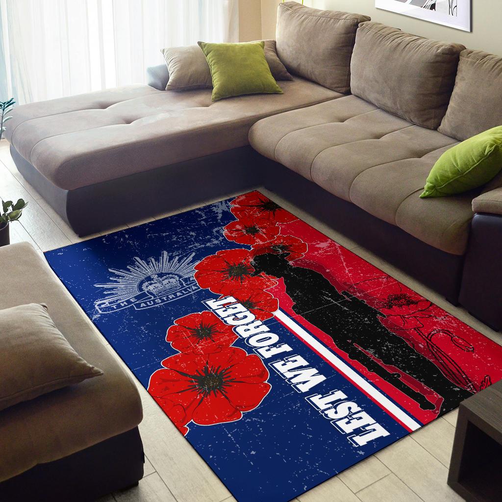 ANZAC Day Area Rug - Rememberance Day - Vibe Hoodie Shop