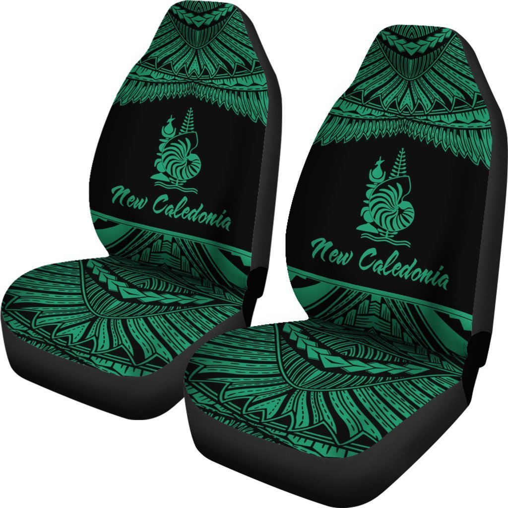 New Caledonia Polynesian Car Seat Covers - Pride Green Version - Vibe Hoodie Shop