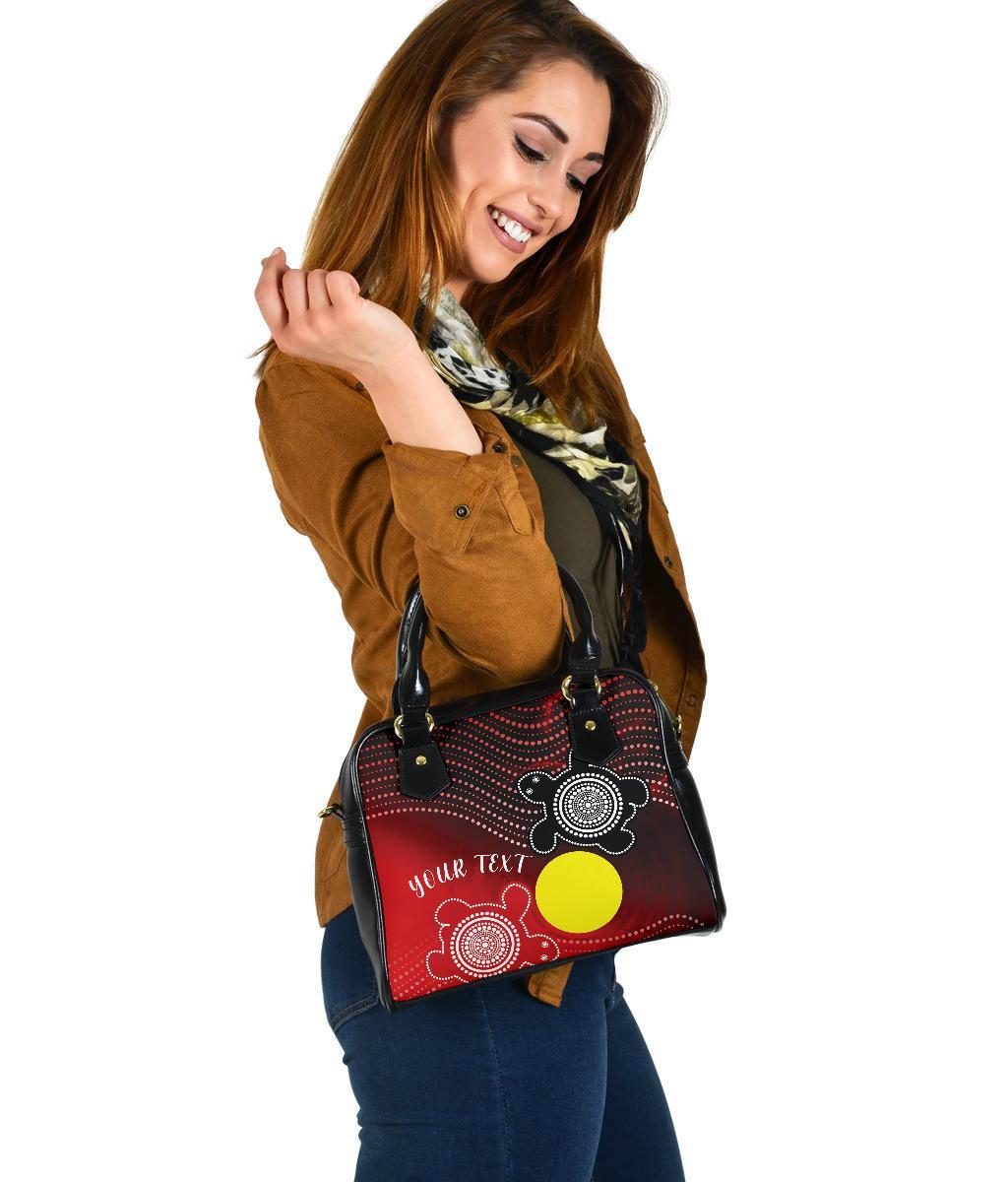 Custom Aboriginal Shoulder Handbag - Indigenous Circle Dot Painting Style - - Vibe Hoodie Shop