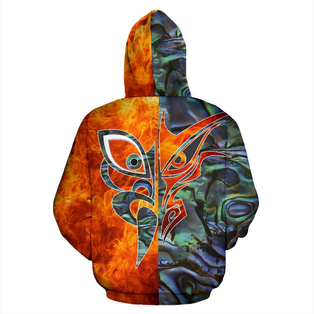 New Zealand Tumatauenga And Tangaroa Maori Hoodie - Vibe Hoodie Shop