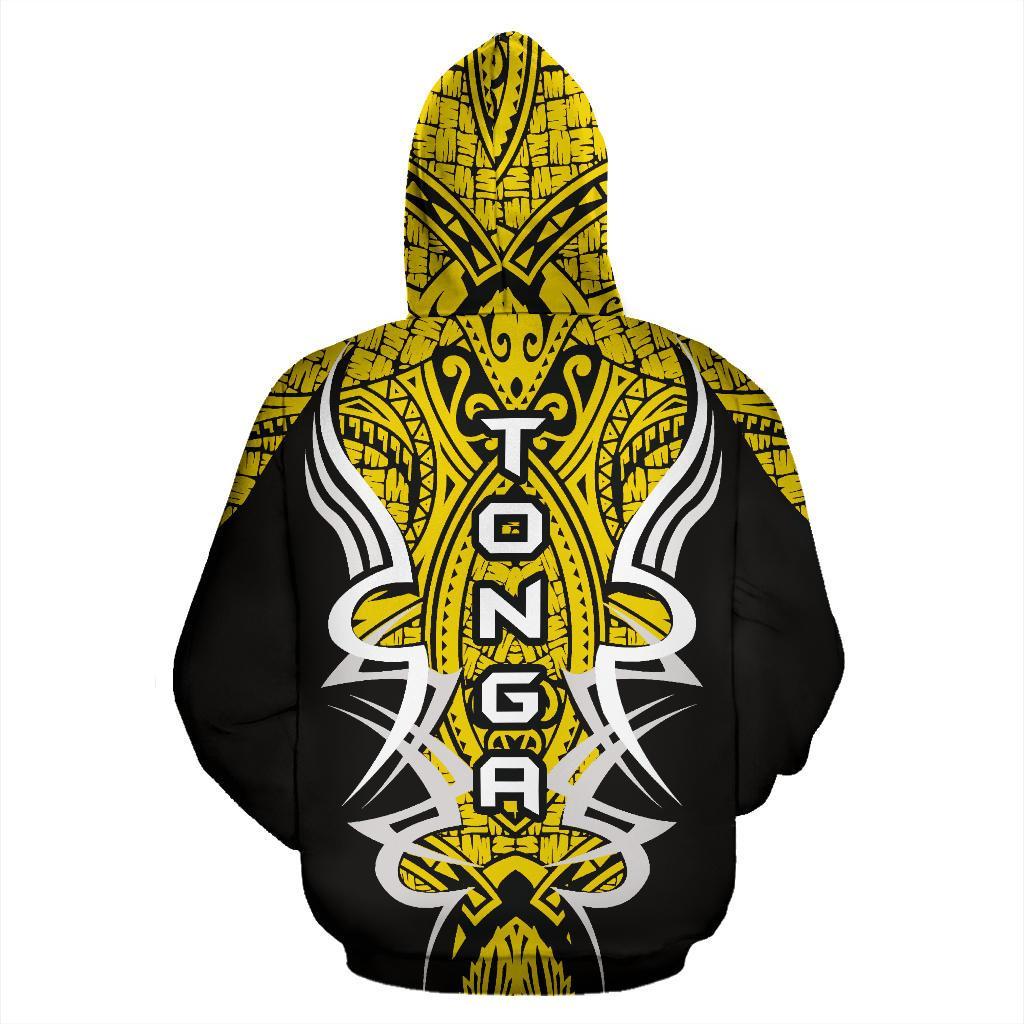 Hoodie Tonga Turtle Polynesian Yellow - Armor Style - Vibe Hoodie Shop