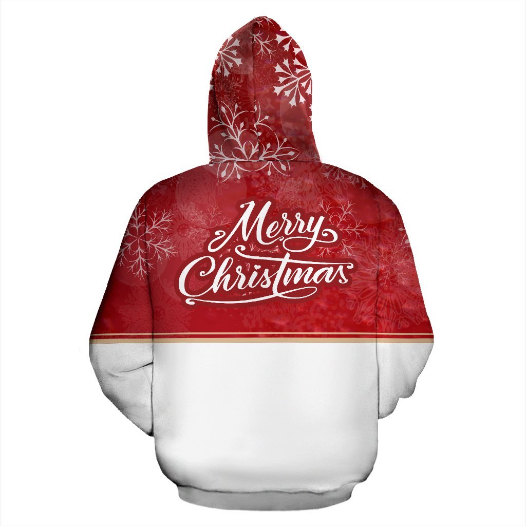 Australia Christmas Hoodie - Wallaby Hoodie Merry Christmas Australian Snowflakes - Unisex - Vibe Hoodie Shop