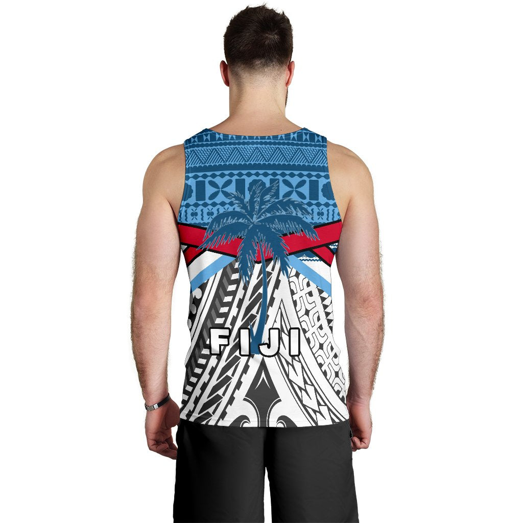 Fiji Rugby Men Tank Top Tapa Cloth - Vibe Hoodie Shop