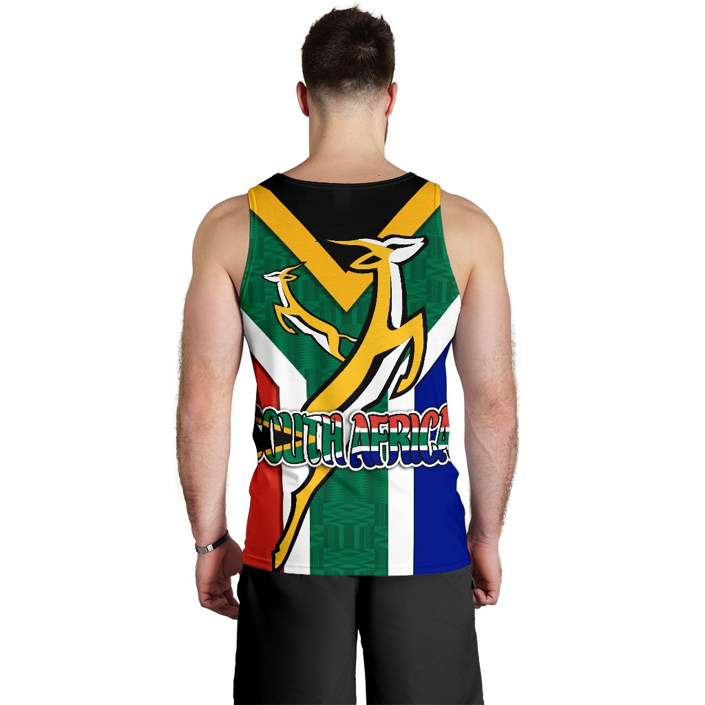 South Africa Men Tank Top Springboks Rugby Be Proud - Vibe Hoodie Shop