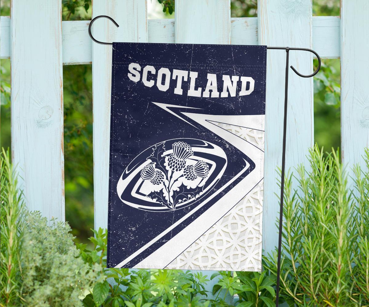 Scotland Rugby Flag - Celtic Scottish Rugby Ball Thistle Ver - Vibe Hoodie Shop